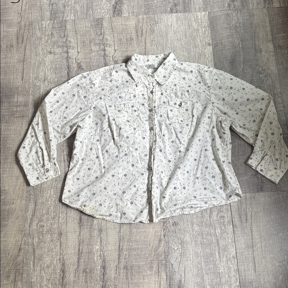 Dress Barn Long Sleeve Button up Blouse